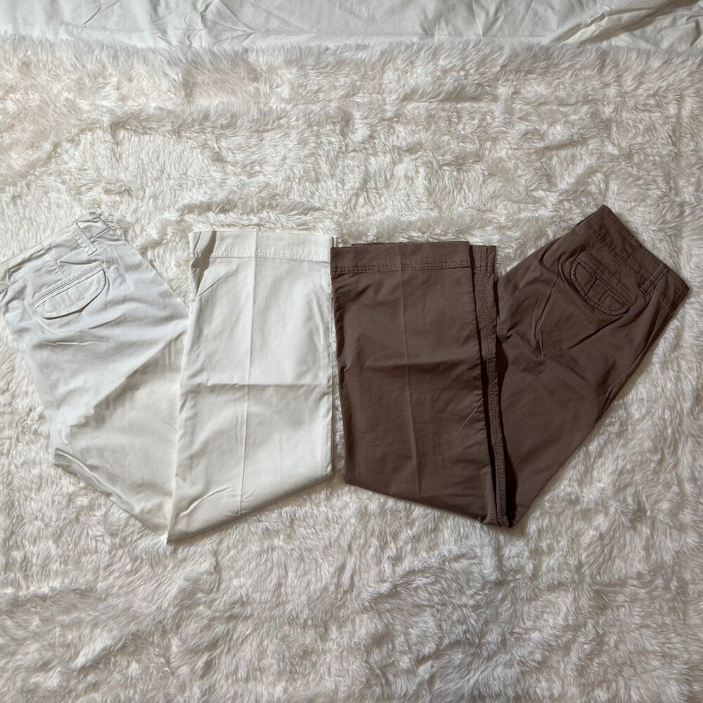 Lot of 2 Womens Lee One True Fit Pants - Size 12 Medium